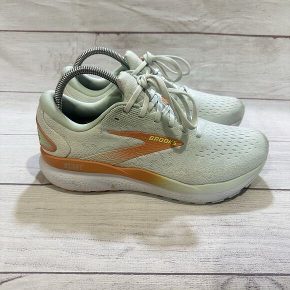 Brooks Ghost 16 Womens Sz.10 Skylight Coconut Athletic Running Shoes 1204071B411 - Picture 2 of 9